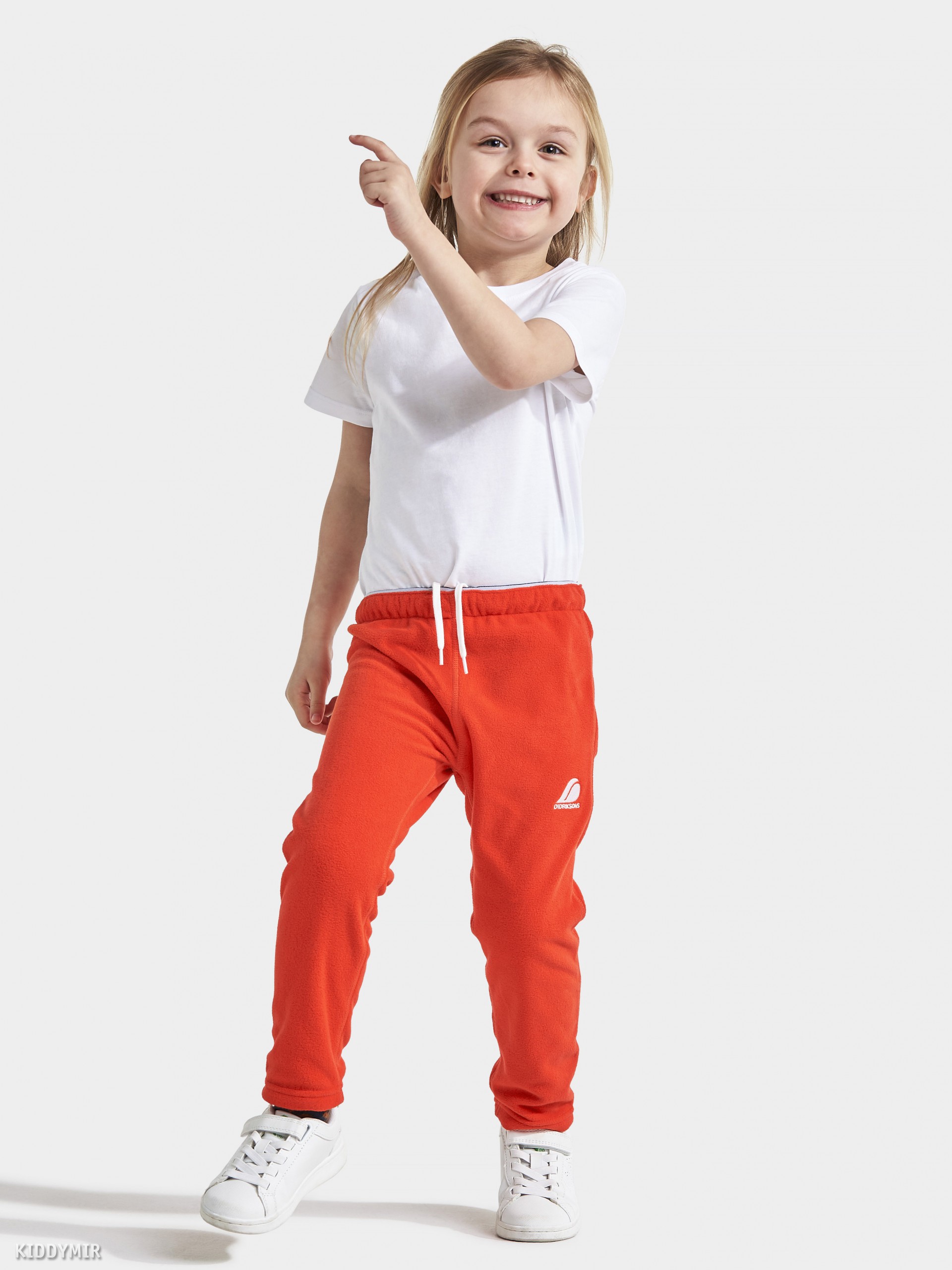 Didriksons Брюки для детей Monte Kids Fleece 503414(424) маково-оранжевыйна флисе – купить в Москве в магазине Kiddymir
