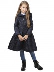 Пальто для девочки демисезонное 81303 BLUE